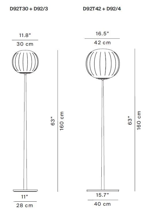 Выдувное стекло светодиодный торшер LUCEPLAN Lita ARCH-00070009 - Вид №3