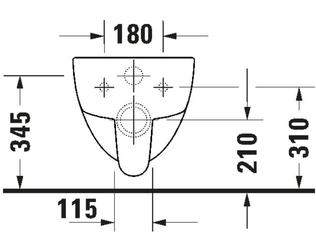 Керамический подвесной туалет без бриды Duravit D-Code ARCH-00080490 - Вид №4