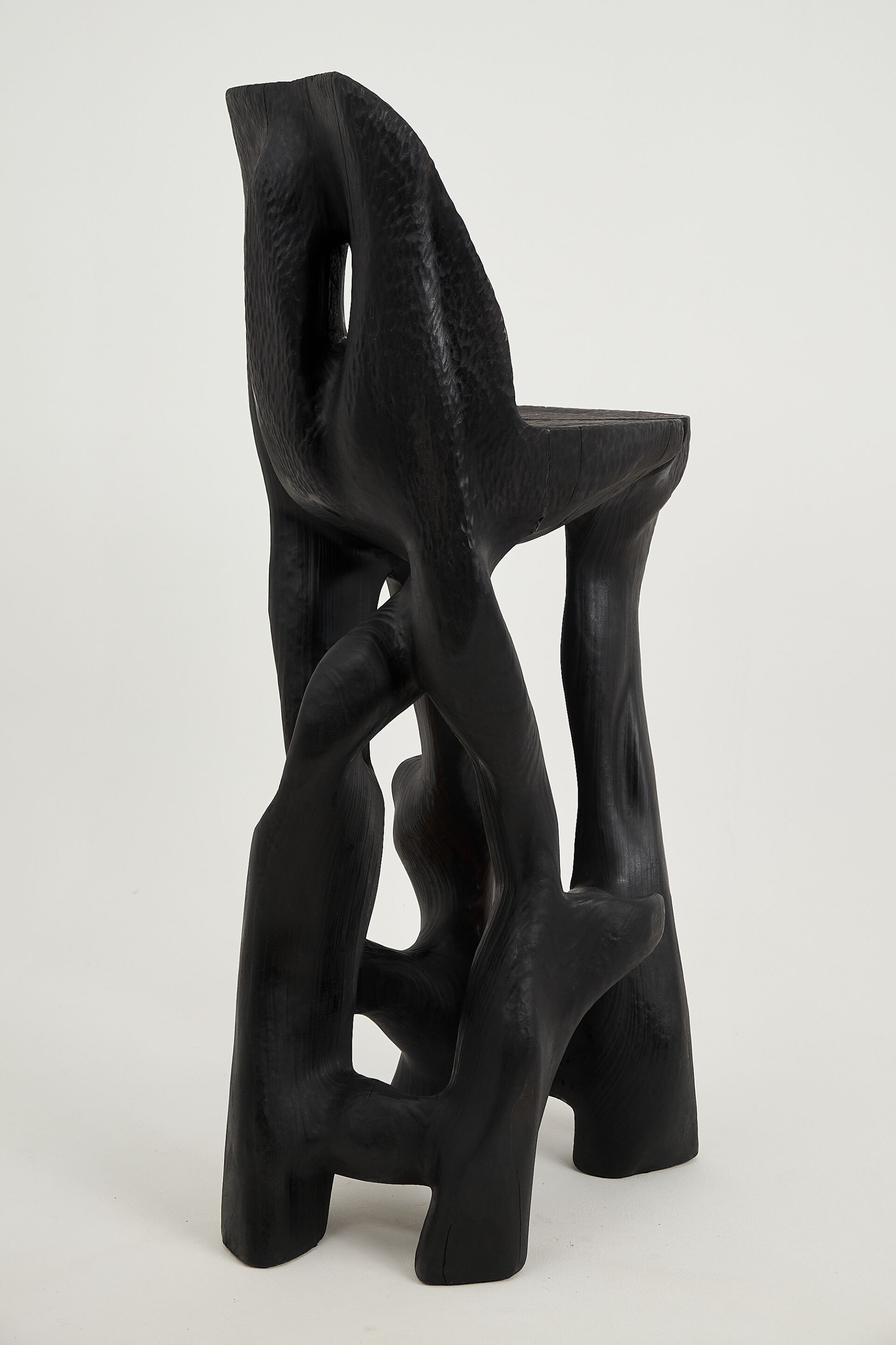 Высокий деревянный стул со спинкой Logniture Makha ARCH-00085057 - Вид №8