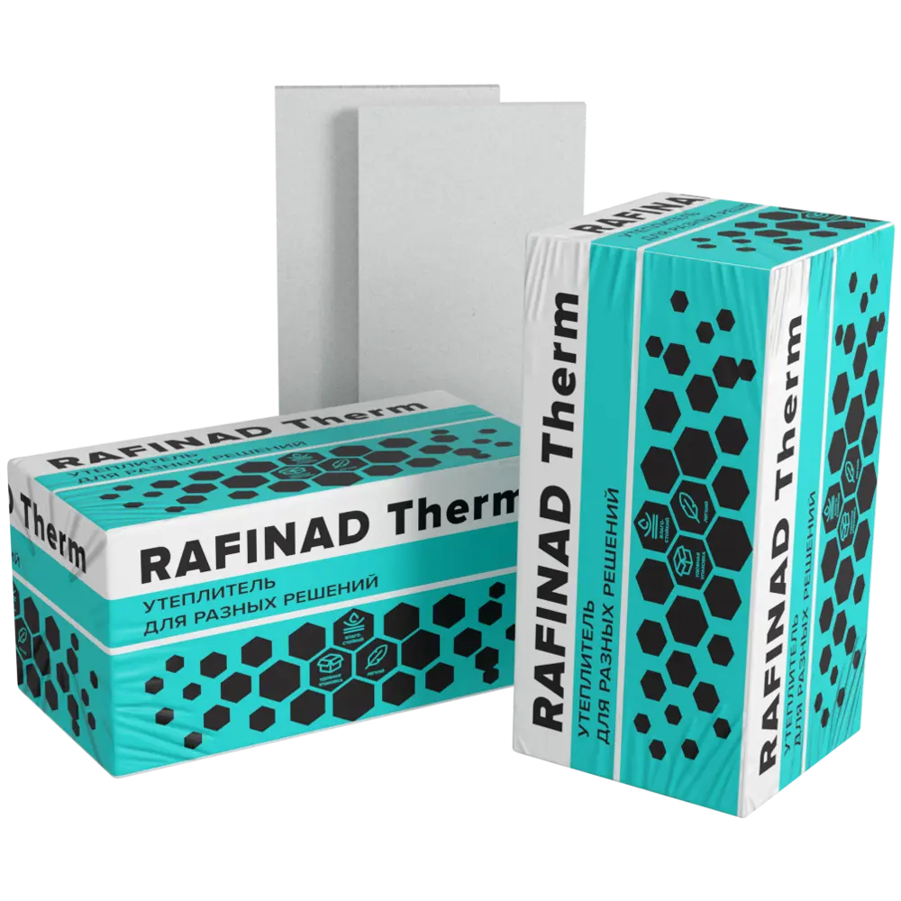 Экструдированный пенополистирол XPS 50 мм Технониколь Rafinad Therm 600x1200 мм 6 шт. 0.72 м² STLM-2100735 - Вид №2
