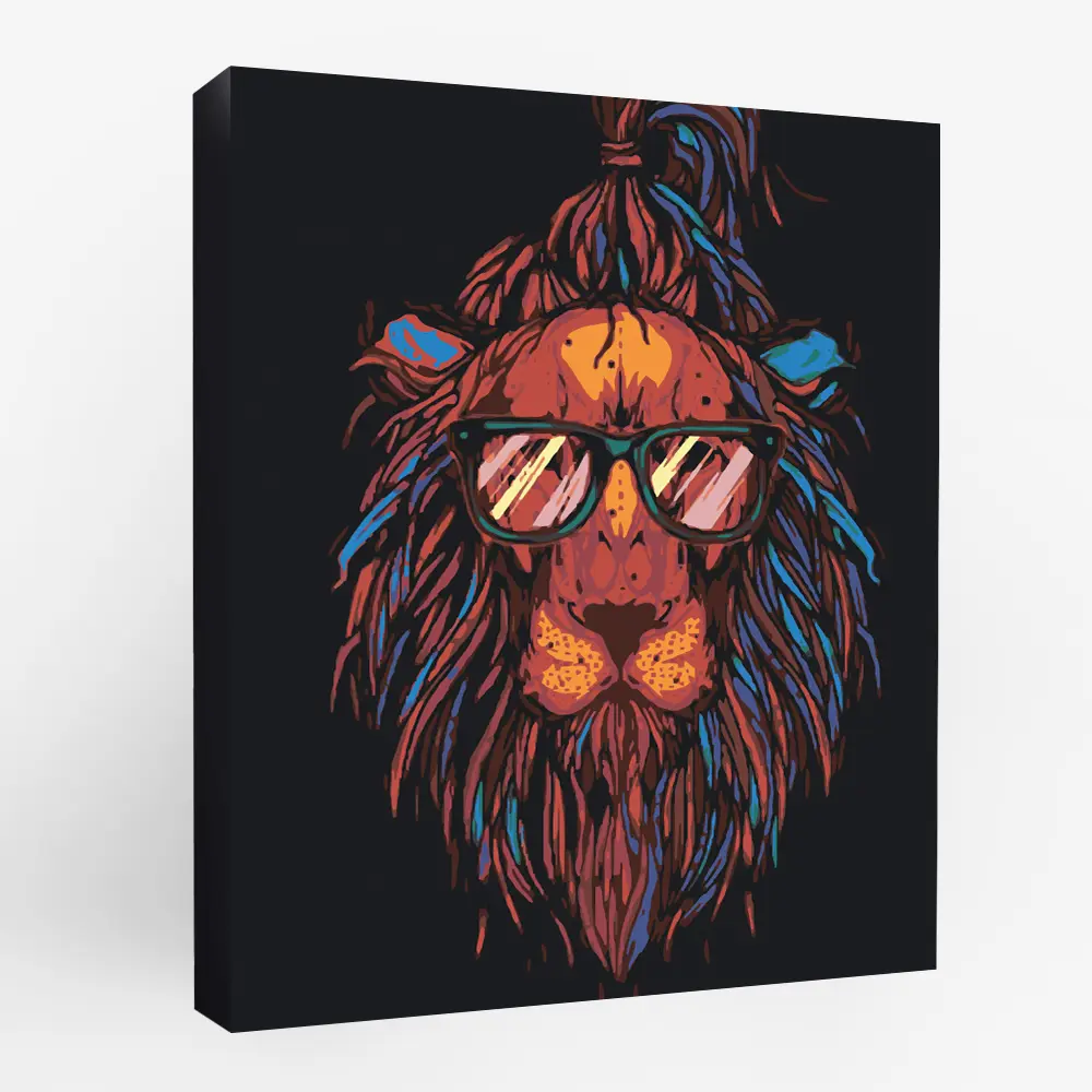 Картина по номерам Модный лев 40х50 см FBRUSH STLM-2154791 - Вид №1