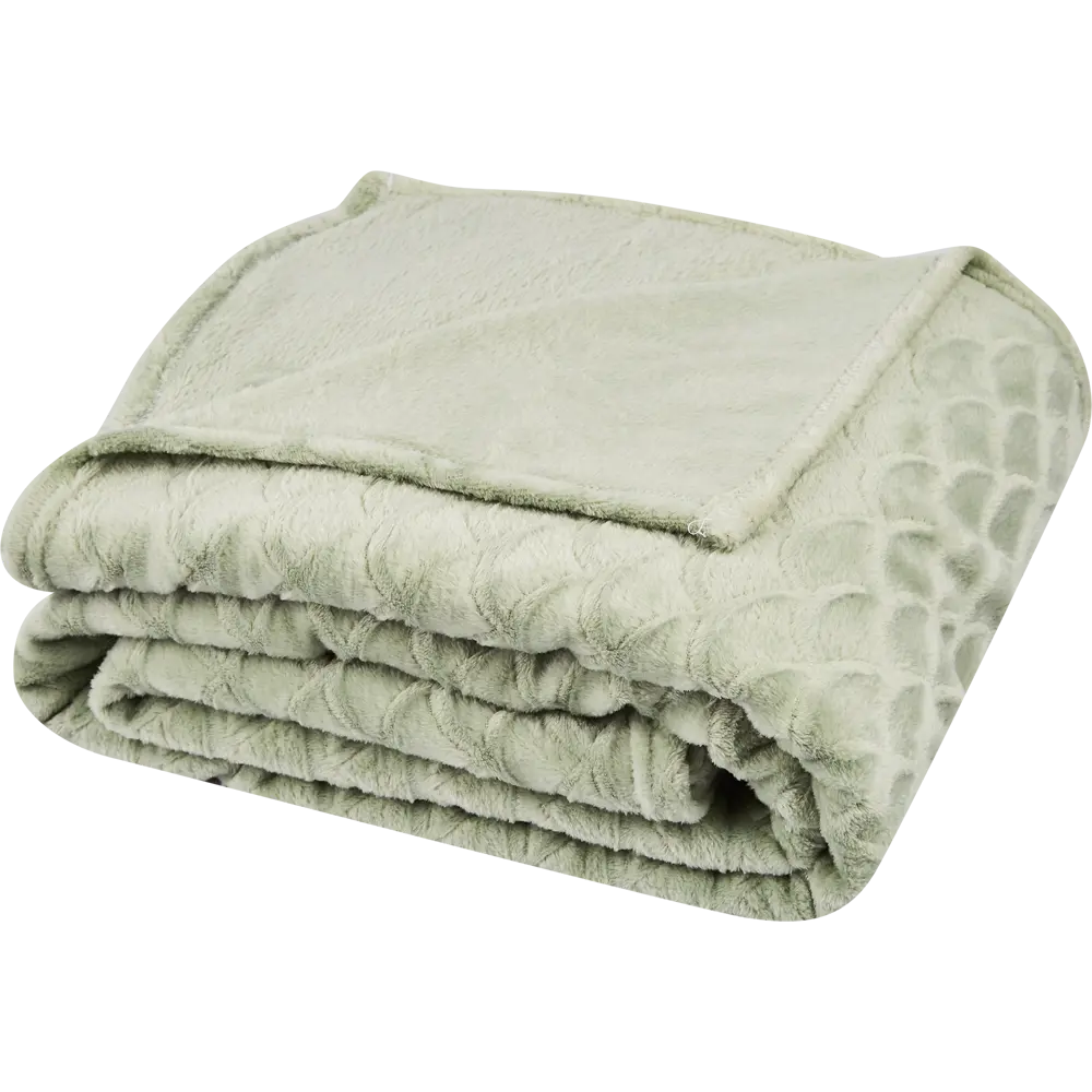 Плед Aglae 180x200 см фланель цвет зеленый 86408209 STLM-2077672 Ardenza Весеннее промо - Вид №2