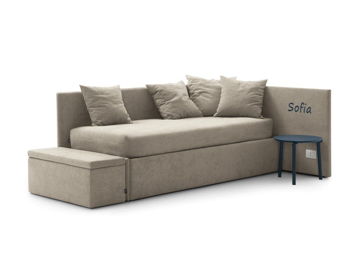 Односпальная кровать с мягким изголовьем Bolzan Line ARCH-00087243 - Вид №6