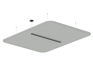 Рециркулированный любимчик Dimmable акустический подвесной светильник