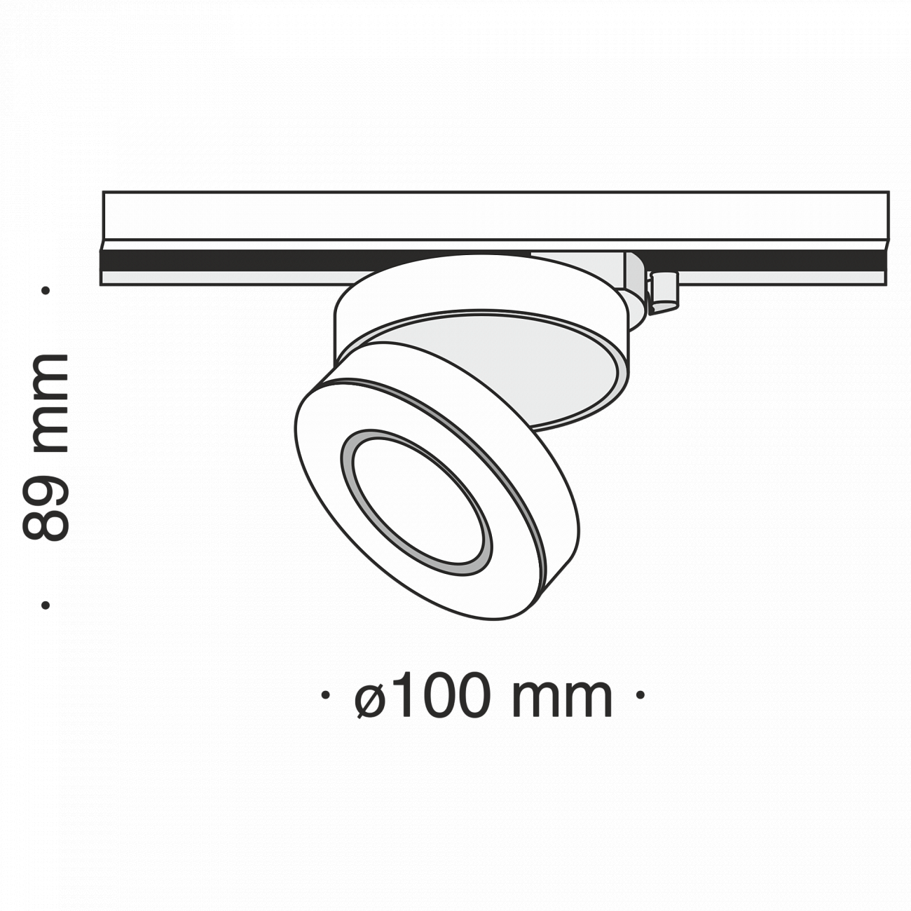 Трековый светильник белый TR006 TECHNICAL SINGLE PHASE TRACK SYSTEM 00-3956215 Белый  - Вид №1