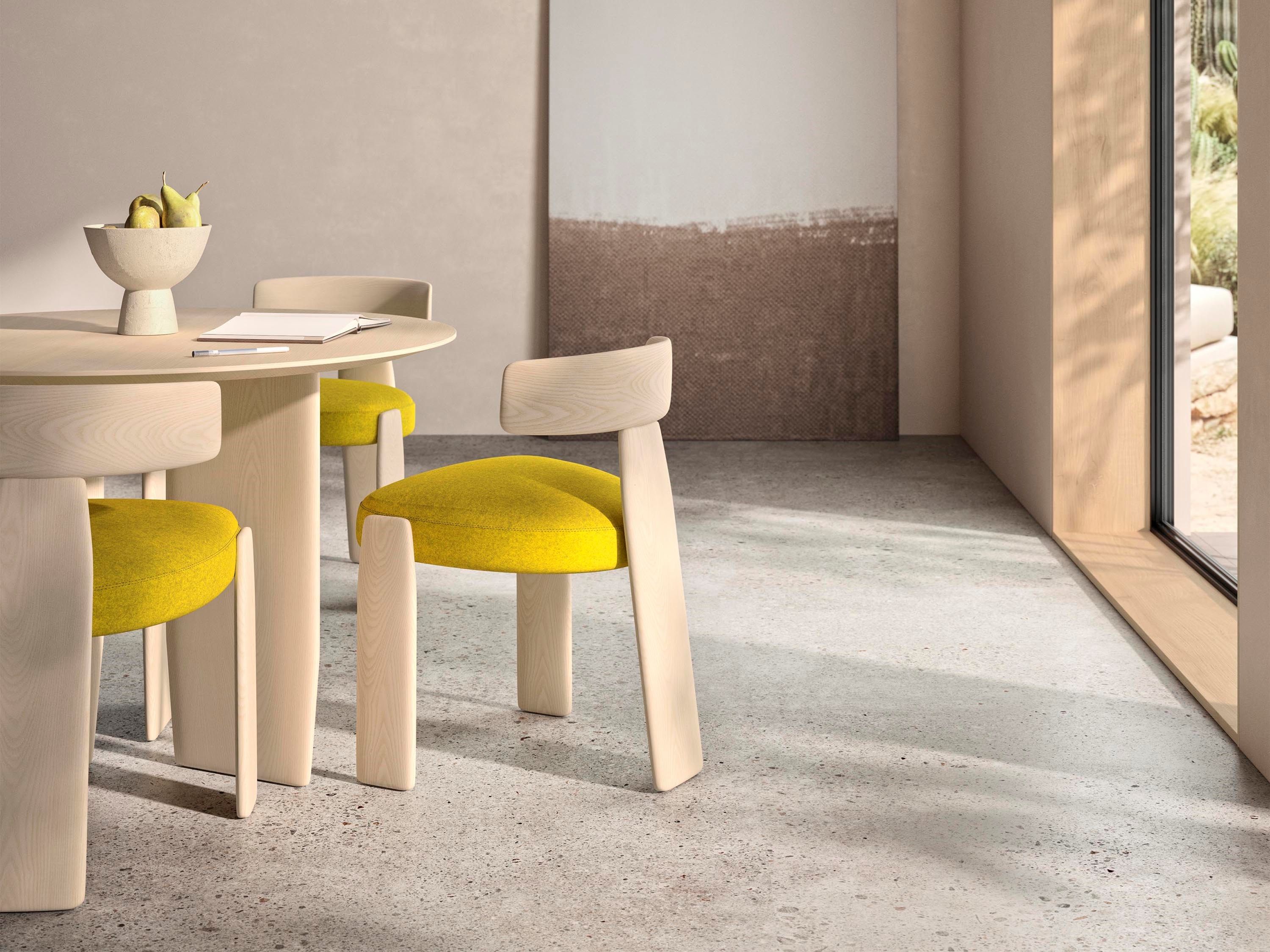 Стул из ясеня с мягким сиденьем Andreu World Oru ARCH-00105468 - Вид №3