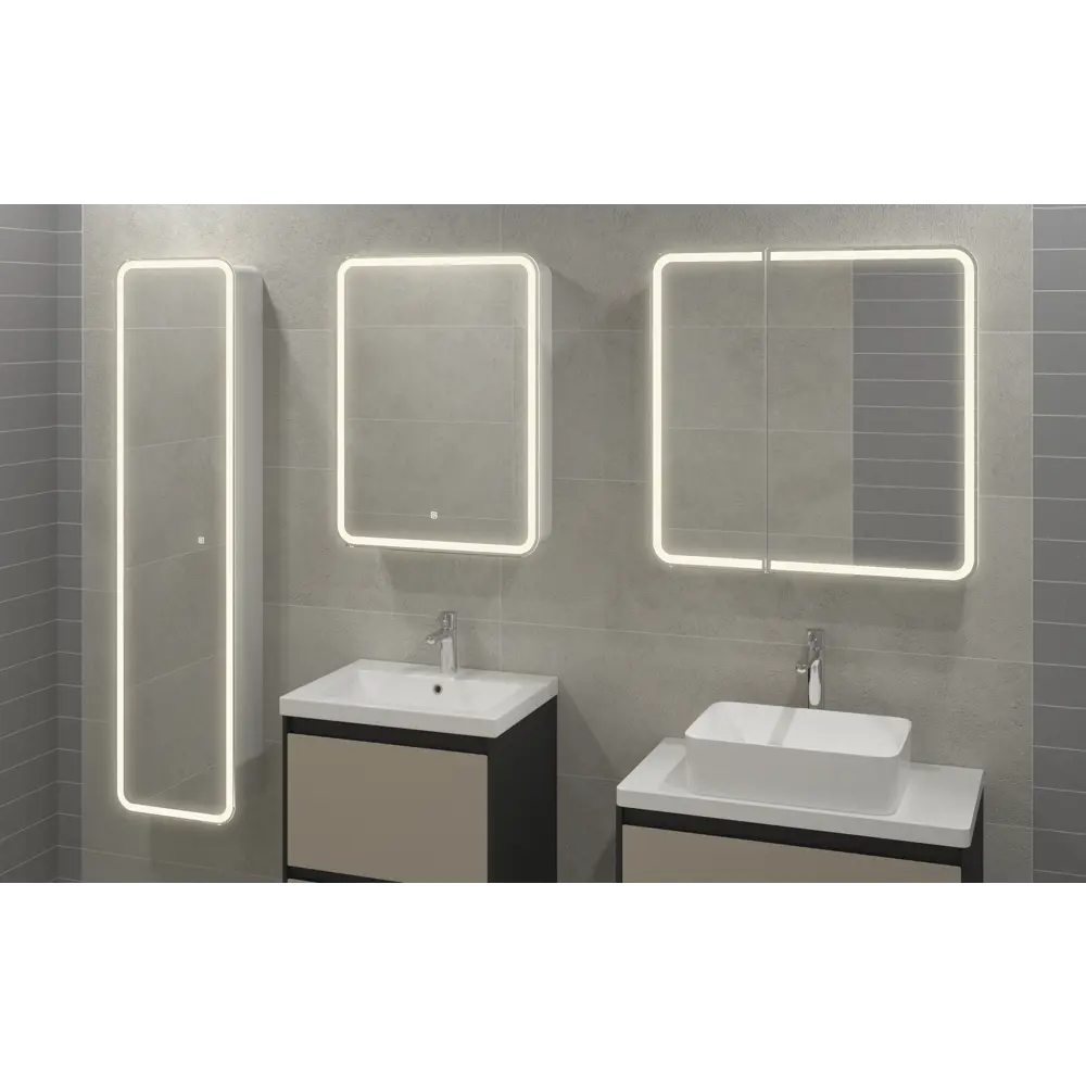 Зеркальный шкаф Santreyd Elmer 40×160 см с LED-подсветкой для ванной 83127336 STLM-0039199 - Вид №12