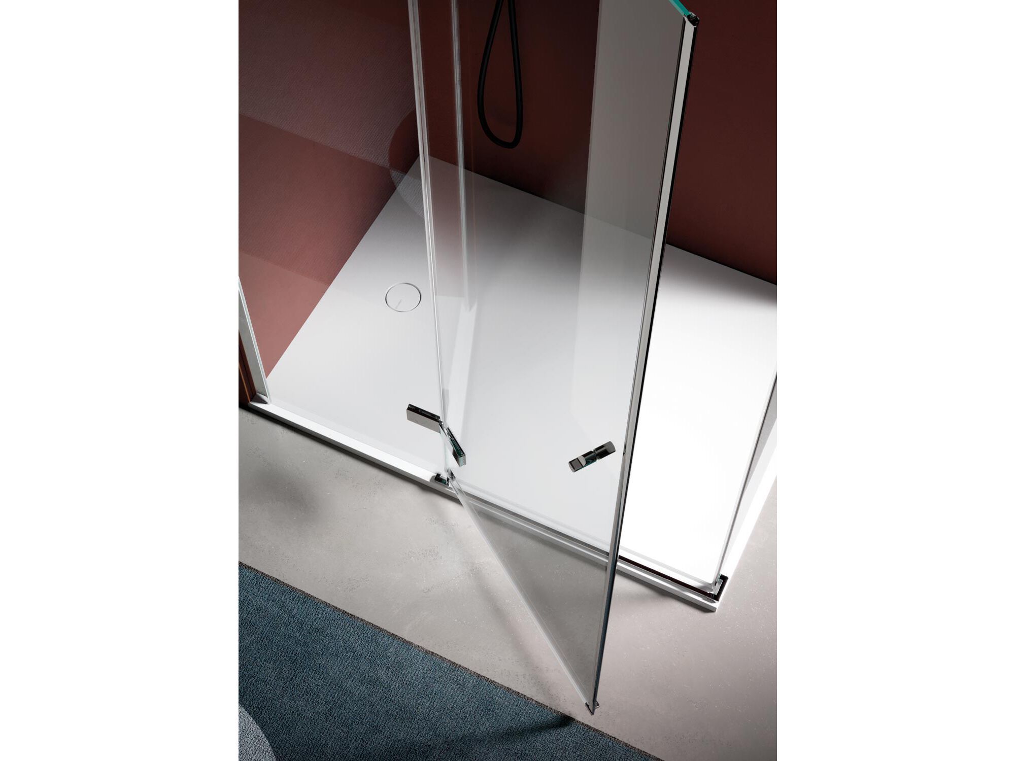 Угловая душевая кабина с распашной дверью Domus Falerii Domuspa ARCH-00003595 - Вид №1