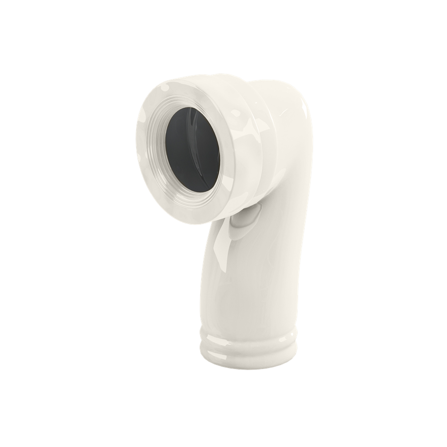 Burlington Jet Керамический сифон для преобразования поддона P-сифона в выходное отверстие S-образного пола белый C26  - Вид №2