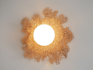 Настенный светильник из глины