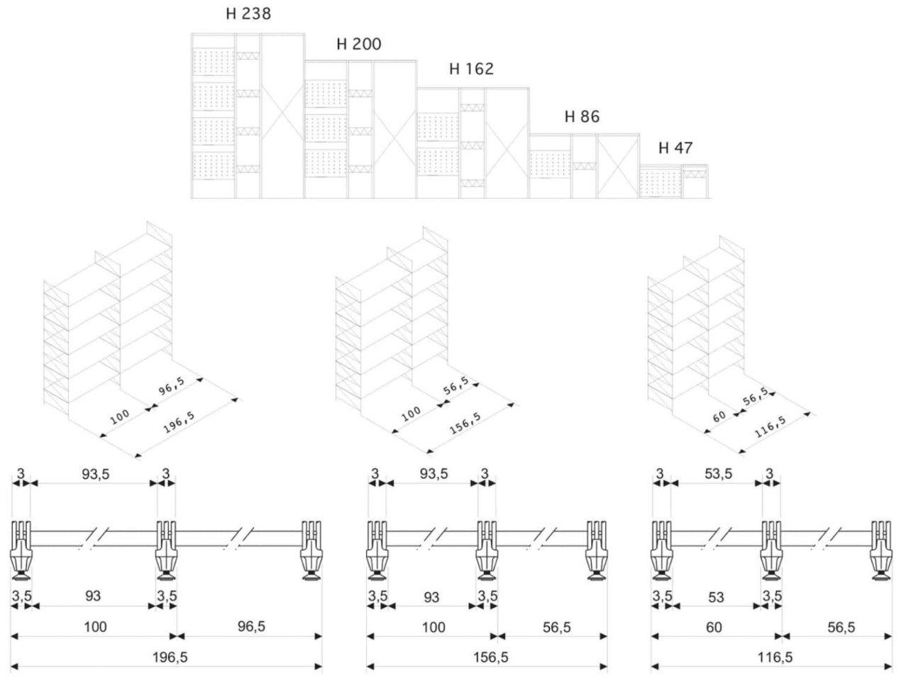 Секционная библиотека Caimi Brevetti Сократ ARCH-00097671 - Вид №15