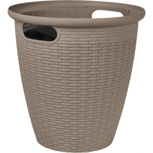 Кашпо для цветов Ingreen Rattan ø38 h37.8 см v30 л пластик французский платан 89359538 STLM-2012243