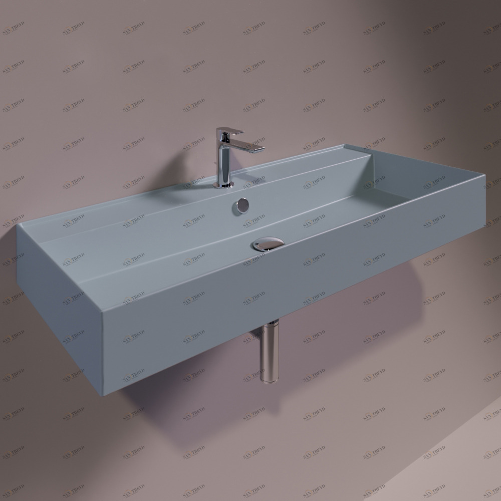 AG101TELAMATT Подвесная раковина настенная прямоугольная Simas Agile