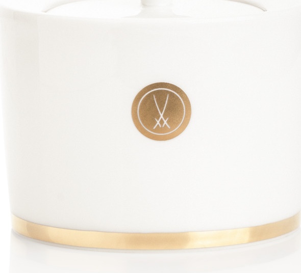 10638000 Meissen Сахарница Meissen "Мечи Meissen" 7,5см (золотая) Фарфор 