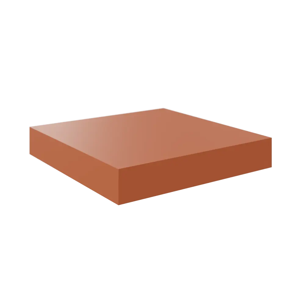 Полка настенная Spaceo Cotta 23x23.5 см МДФ цвет красный STLM-2011524 - Вид №1