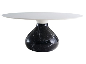 Круглый мраморный журнальный столик