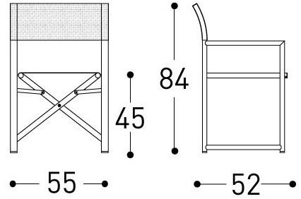 Varaschin Режиссерское кресло с обивкой batyline® Victor 2911 - Вид №4