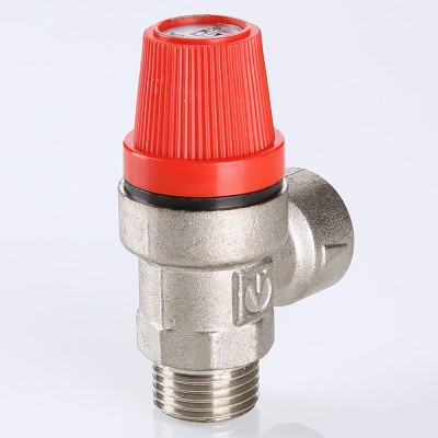 VT.496.N.0430 Клапан предохранительный никелированный Valtec 1/2", 3 бара  - Вид №7
