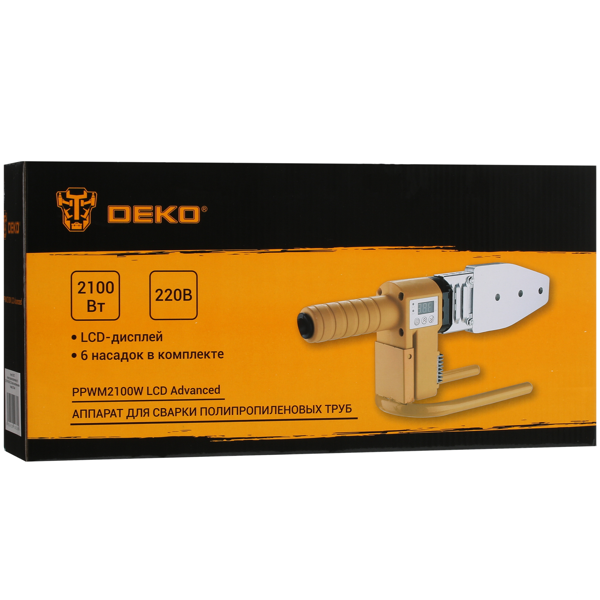 Сварочный аппарат для полипропиленовых труб DEKO PPWM2100W LCD Advanced 9020685 STDN-0109462 - Вид №12