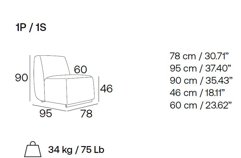Кресло без подлокотников Adrenalina обнаженная ARCH-00002859 - Вид №3