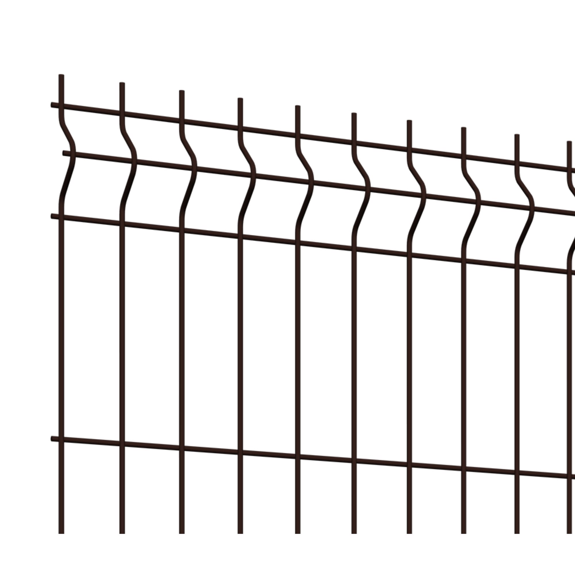 81990725 3D панель Light для забора 1.53х2.5 м оцинкованная сталь коричневый Santreyd  - Вид №2