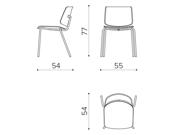 TA1004 Стул на 4 ножках True Design Tao - Вид №1