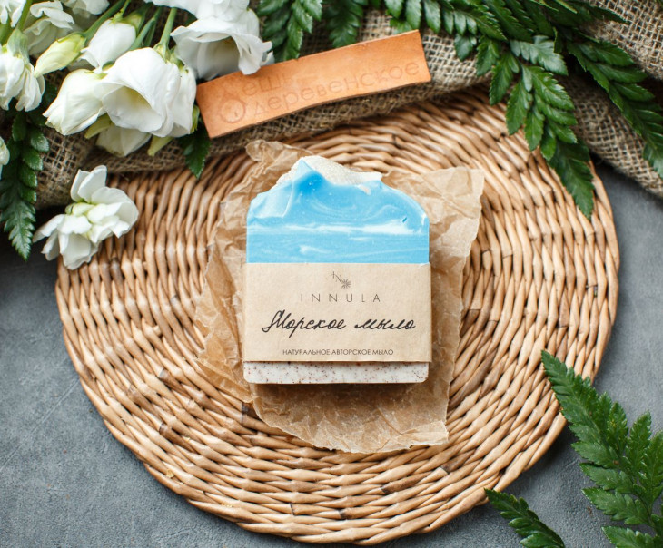 6487 Мыло ручной работы "Морское" Вкусляндия 