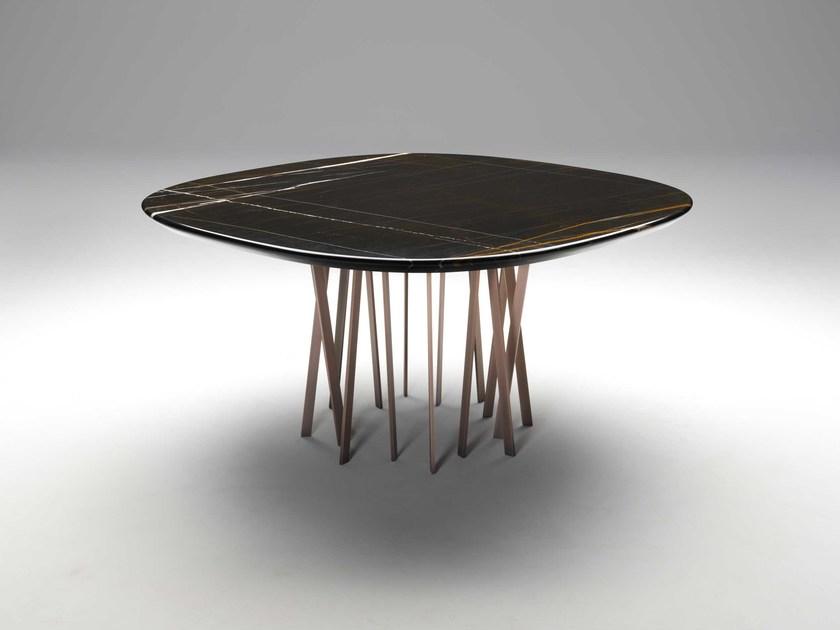 Paolo Castelli Квадратный стол из мрамора и металла For hall sun-id-1417975 - Вид №1