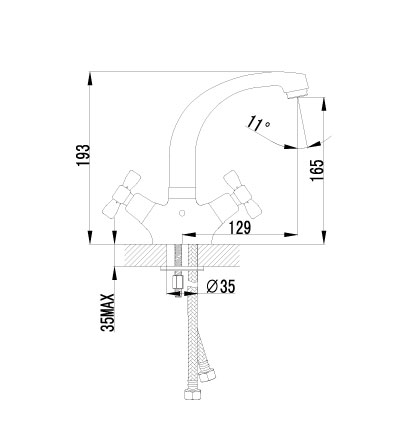 LM2507C Смеситель Benefit для раковины LEMARK BENEFIT  - Вид №1