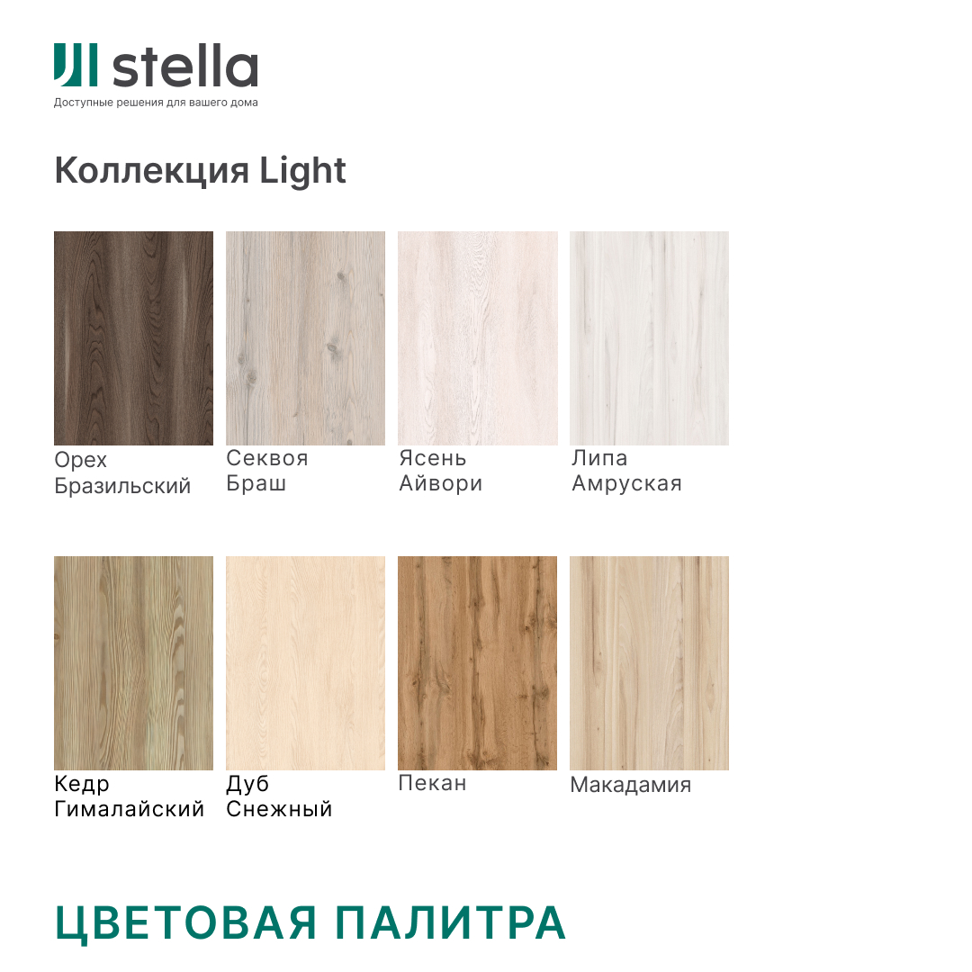 Панель МДФ Classic STELLA Light 2700х200х6 Пекан (упак. 8 шт.) STSR-51 - Вид №9