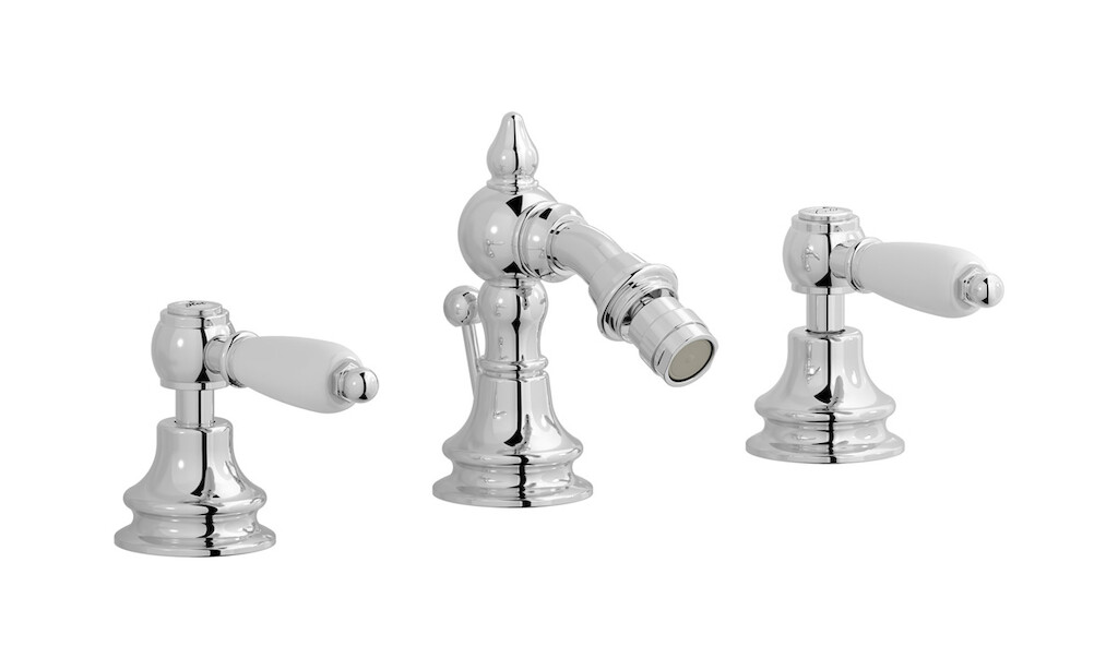 Смеситель для биде на 3 отверстия с донным клапаном WE ARE IB hl393cc_2 Chrome Hermes