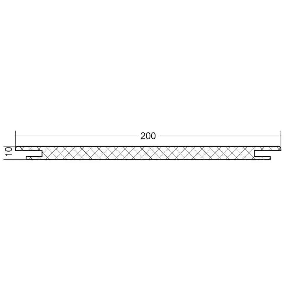 Добор телескопический Палладиум 2070x200x10 мм ПВХ цвет милк VFD STLM-2023725 - Вид №2