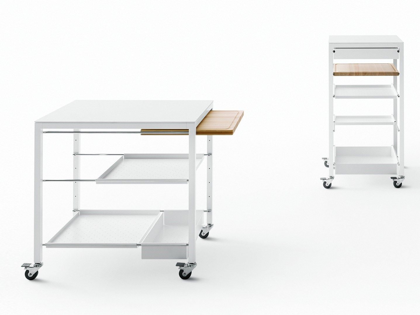 Стальная тележка для еды с ящиками Desalto ARCH-00122781