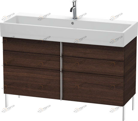 VA658905353 Vero Air Тумбочка напольная Каштан темный, декор Duravit