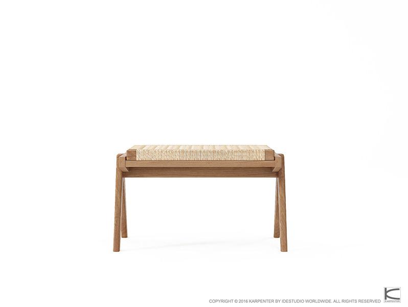 KARPENTER Табурет из веревки и тика Tribute Tb14-t - Вид №1