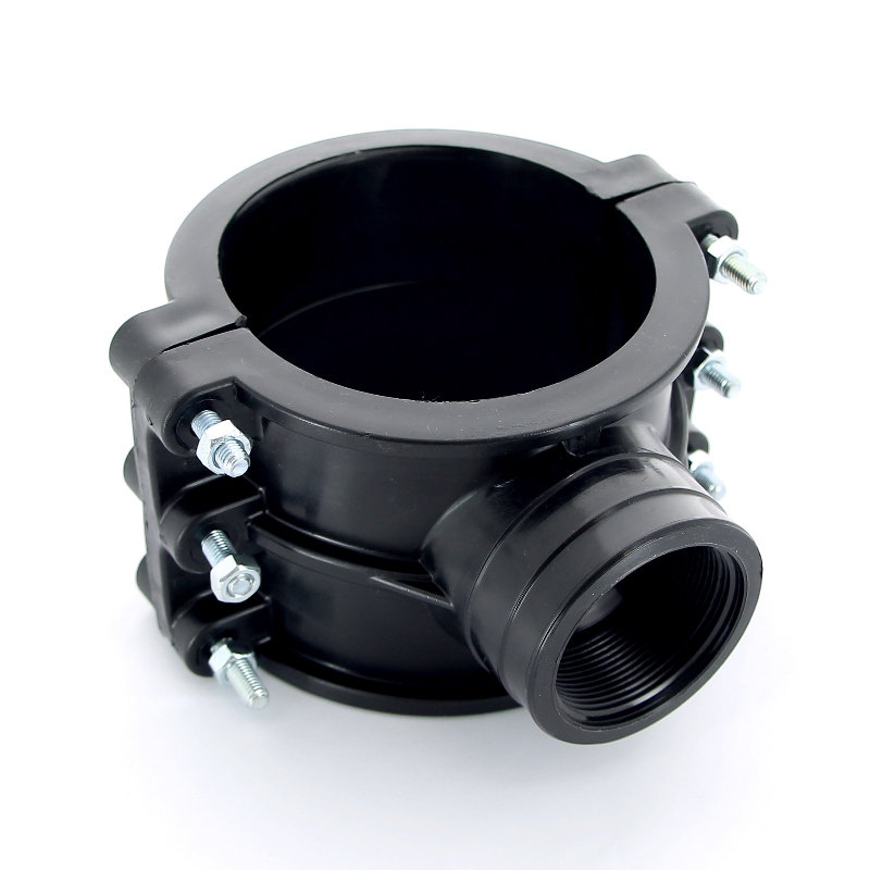 Врезка монтажная Unidelta зажим-В 125 x 2" 4 болта, для труб ПНД полипропилен PP-B 1019125007 - Вид №4