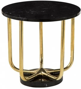 Il Bronzetto Круглый журнальный столик из мрамора Timeless Star01