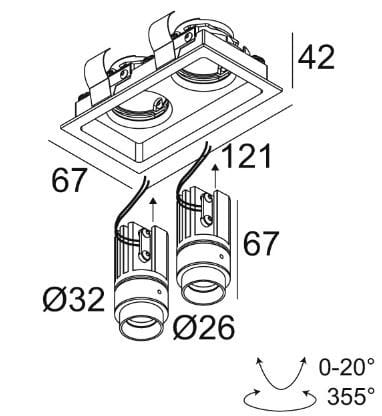 Регулируемый светодиодный прожектор Deltalight Microgrid ARCH-00140911 - Вид №4