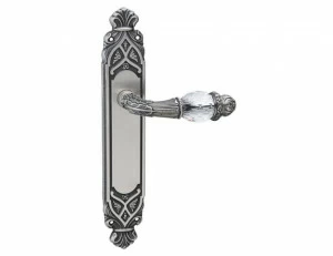 0A3541.000.72 Дверные ручки на пластинах с кристаллами сваровски Окисленная медь