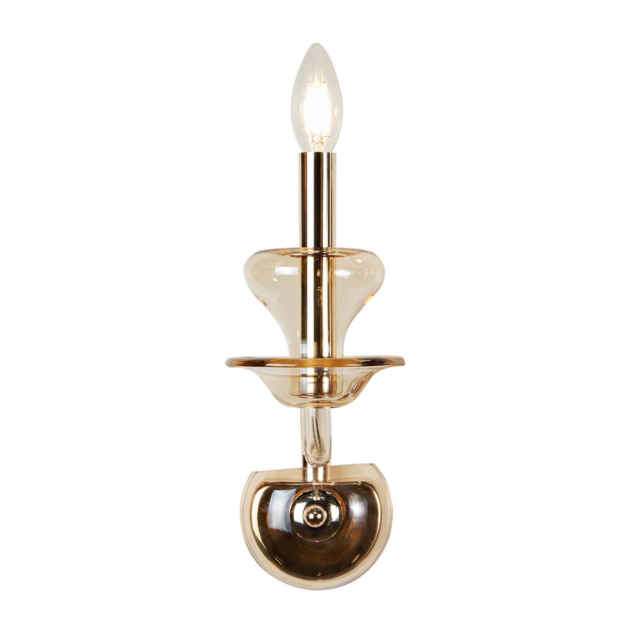 Бра настенное бежевое шампань iLamp Mercury W9448-1 ILAMP MERCURY 00-3949144 Бежевый;золото - Вид №1