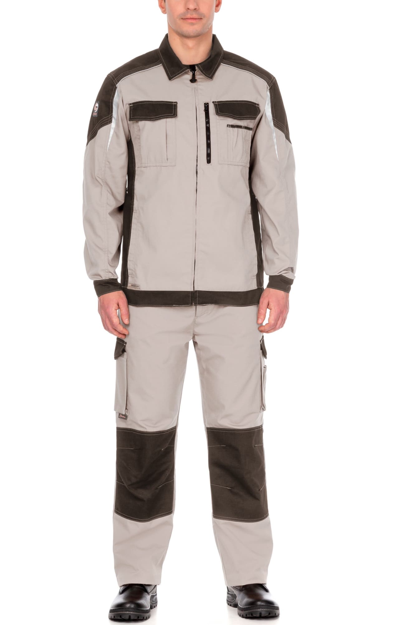 4956821 Костюм  NEW 2 серый песок с серым хаки STATUS  Летняя спецодежда  размер 64-66/182-188  - Вид №6