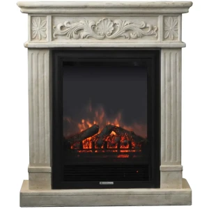Каминокомплект Adelaida (очаг Eugene), цвет белый