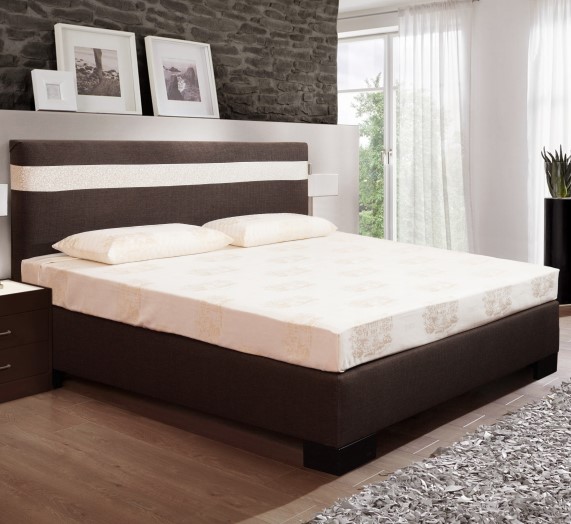 Кровать полутораспальная 140х200 коричневая London BELABEDDING LONDON 134940 Коричневый - Вид №1