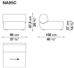 B&B Italia Модульный тканевый диван sun-id-1365656 - Вид №4