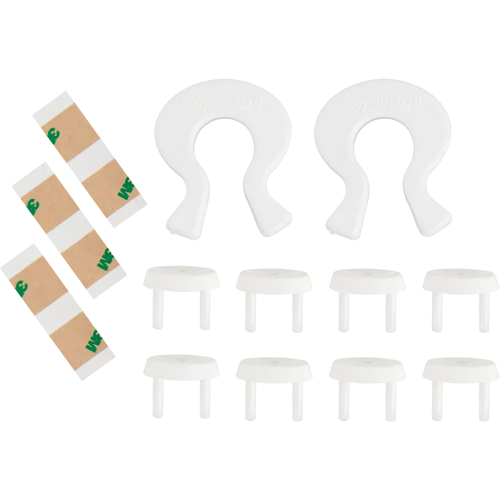 100% BABY SAFETY - Защитные заглушки для розеток, 14 шт, белые 85630382 100 % BABY SAFETY STLM-0064679 - Вид №1