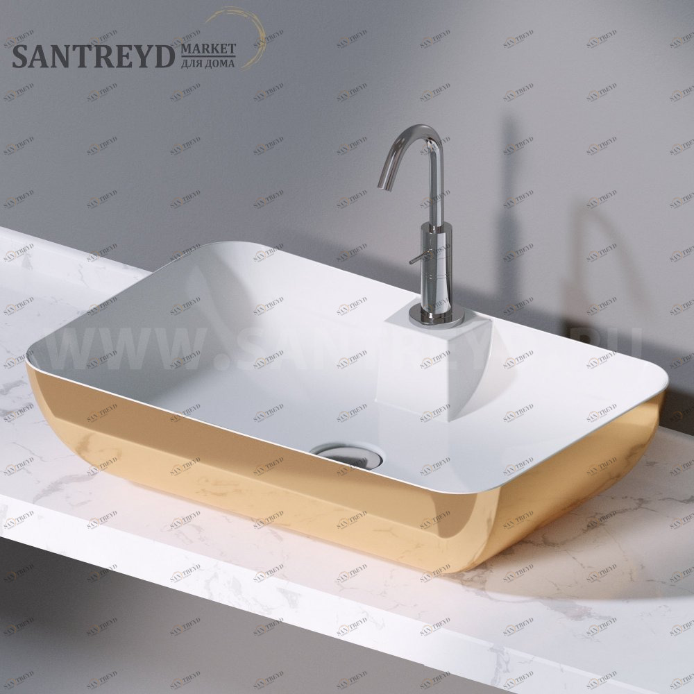 L607250 Накладная раковина на столешницу  прямоугольная A. e T. Italia ELITE AeT ITALIA