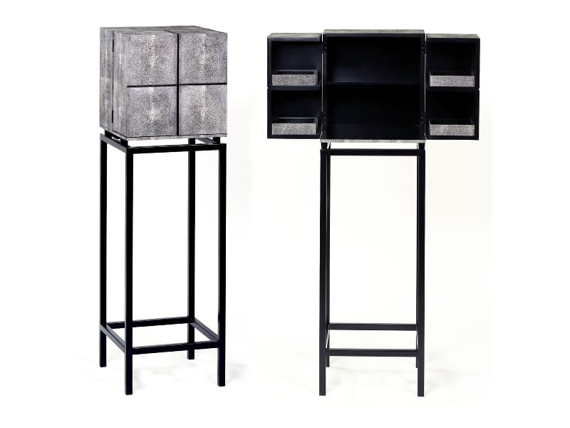 Стальной и деревянный шкаф с распашными дверцами LAMBERT TREASURE ARCH-00003963 - Вид №1