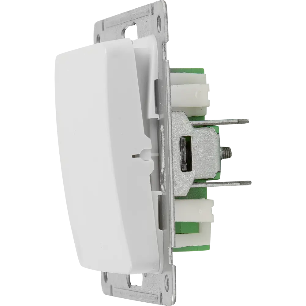 Выключатель встраиваемый Hegel Мастер 1 клавиша цвет белый STLM-2170463 - Вид №4
