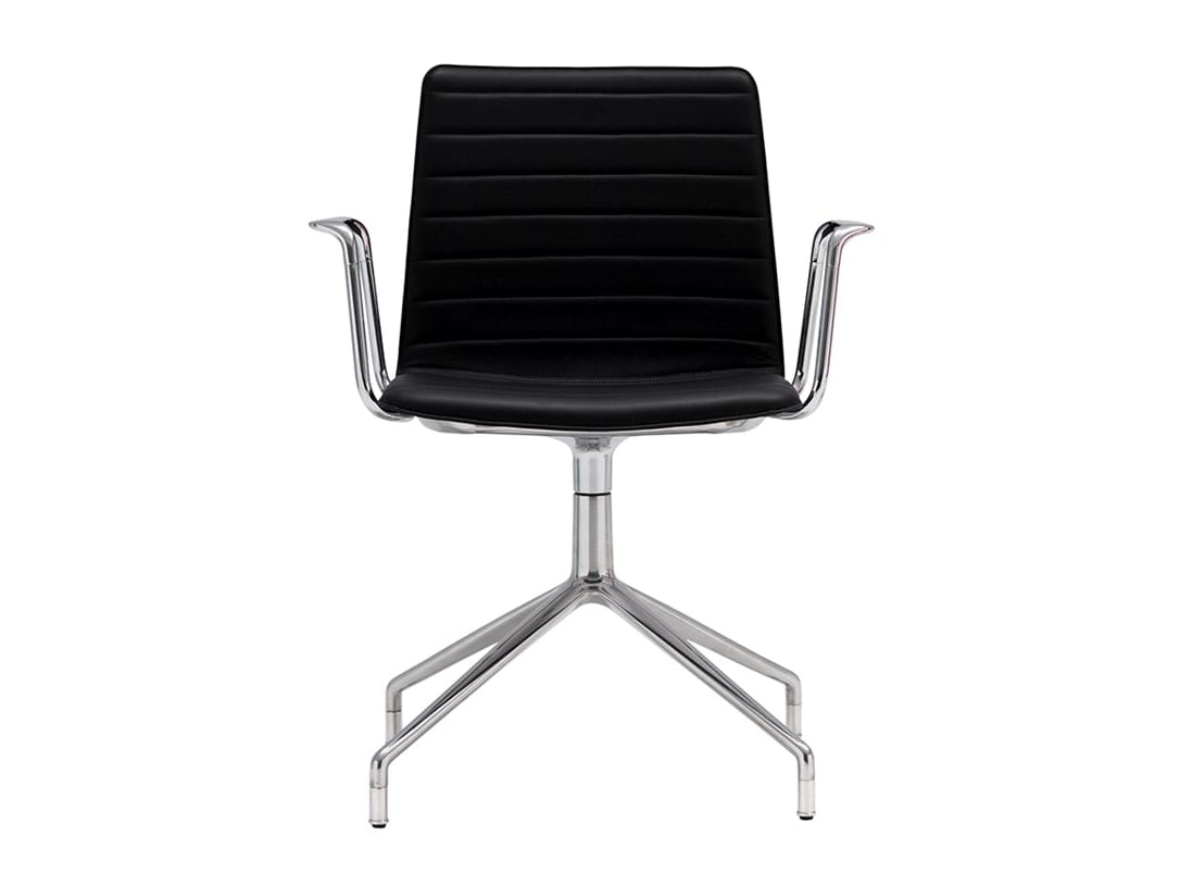 Стул с колесами с подлокотниками Andreu World Гибкая высокая спинка ARCH-00054927