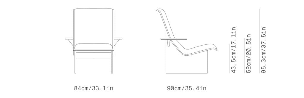 Деревянное кресло с подлокотниками Omelette Editions PORTA ARCH-00152453 - Вид №5